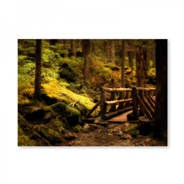 Картина обогреватель «Мостик в лесу» 60X80 см. (0.5 кВт.)
