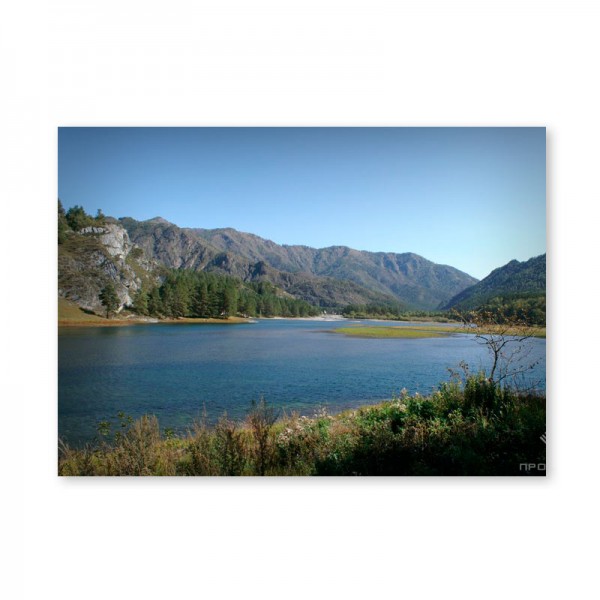 Картина обогреватель «Озеро в горах» 60X80 см. (0.5 кВт.)